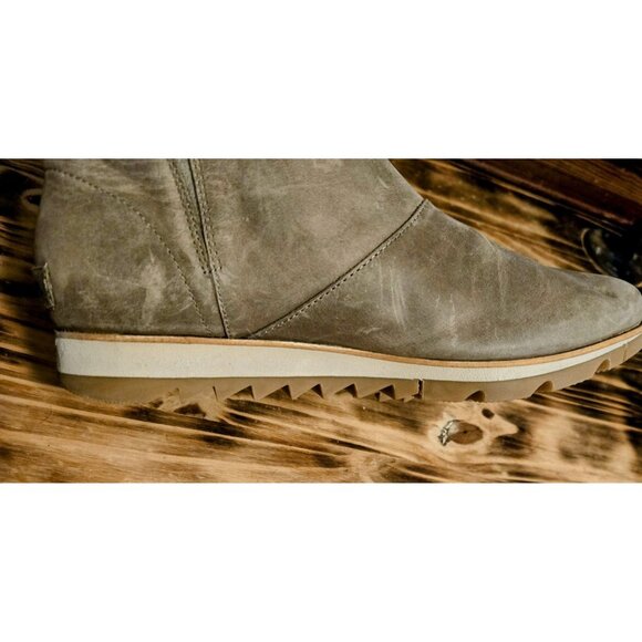 Sorel Harlow Leather Ankle Bootie Boots Womens Size 9 Waterproof Side Zip NEW - Picture 8 of 12